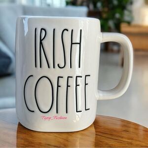 Rae Dunn IRISH COFFEE Shamrock Lucky Coffee Cup Mug NEW